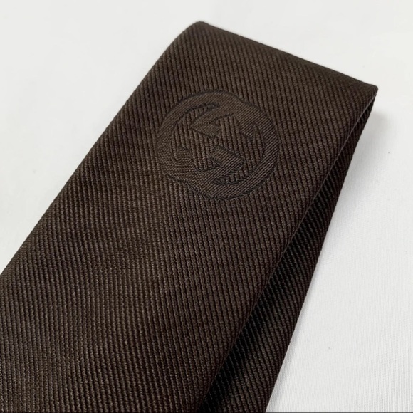 NWT Gucci GG Interlocking Under-Knot Logo - Brown - Picture 3 of 7